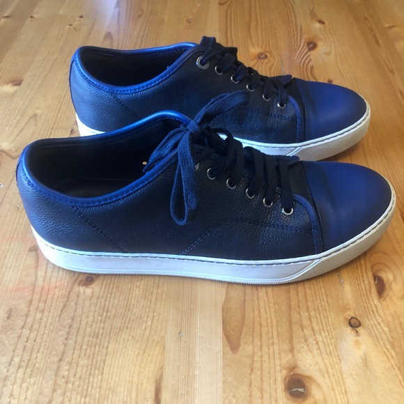 Lanvin leather low top sneakers - Picture 1 of 7